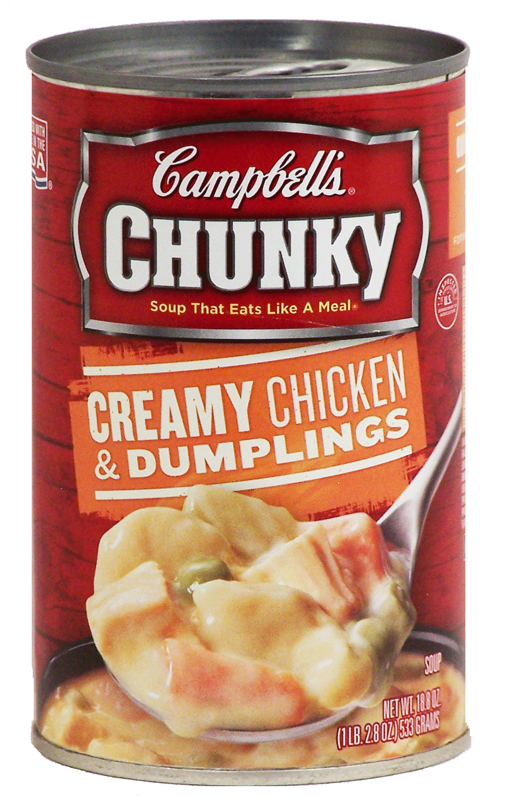 Campbell's Chunky creamy chicken and dumplings, soup that eats like a meal Full-Size Picture